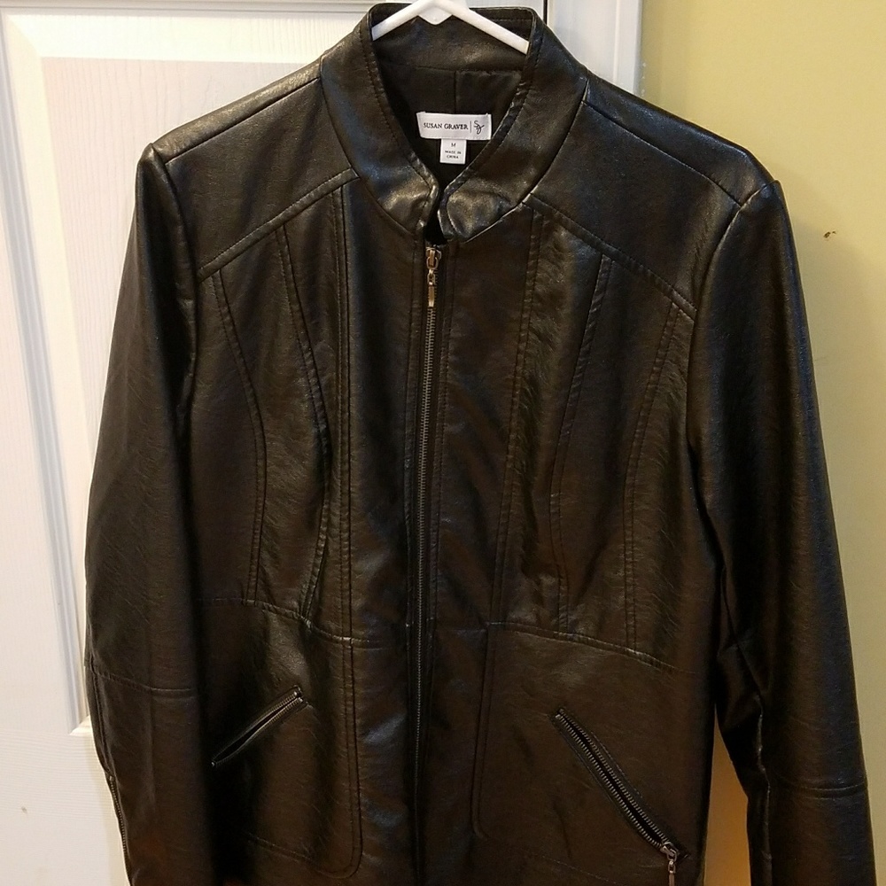 like new faux leather jacket