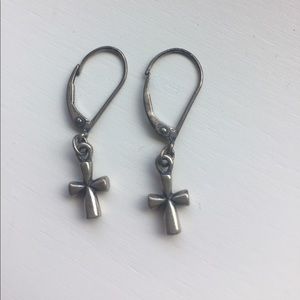 James Avery Cross Dangle Earrings
