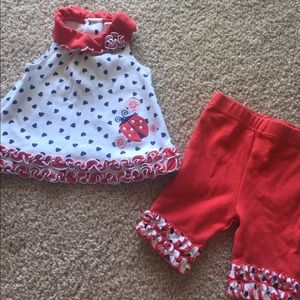 Baby Girl Tank top and Capri set