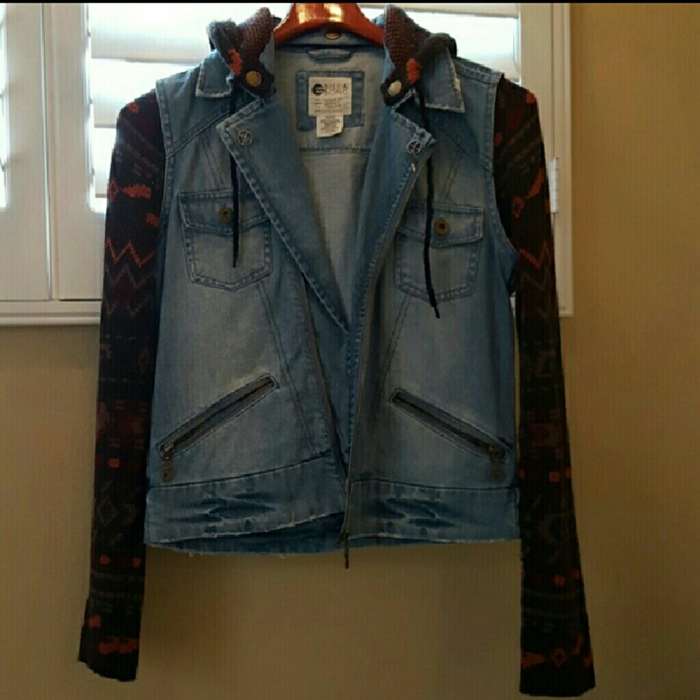 TODAY ONLY!!! Billabong Mixed Media Jean Jacket