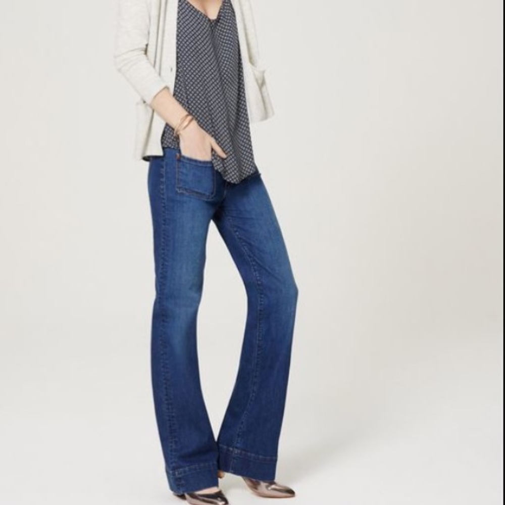 NWT Loft Wide Leg Trouser Jeans 25/0