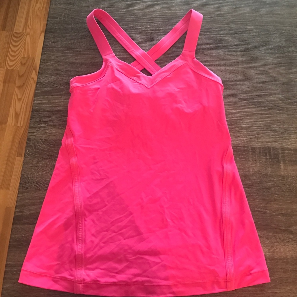 Pink Lululemon athletic top