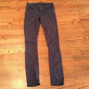 Helmut Lang Hunter Green Skinny Jeans