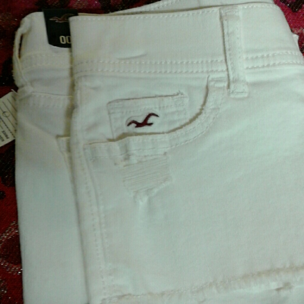 White Out Hollister Shorts