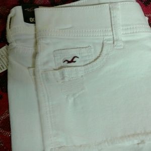 White Out Hollister Shorts