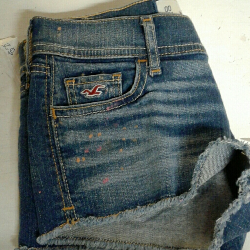 Paint Splatter Hollister Shorts