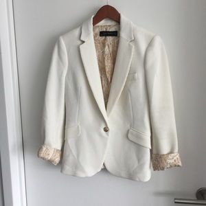 Zara Waffle Knit Summer Blazer