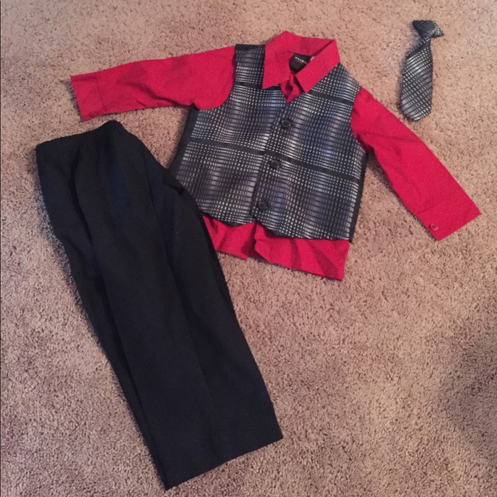 3 piece suit & tie