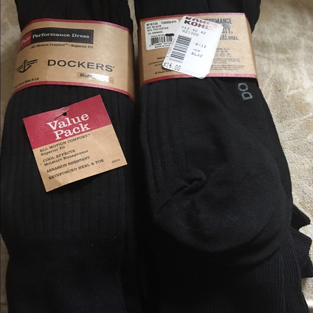 Men's 8-12 Docker Trouser socks 12 pair new