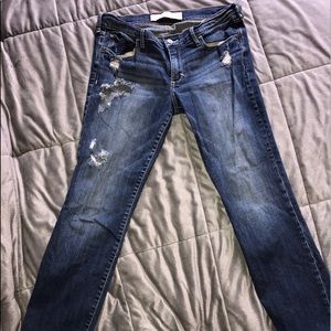 Abercrombie & Fitch Capris, Distressed with Holes