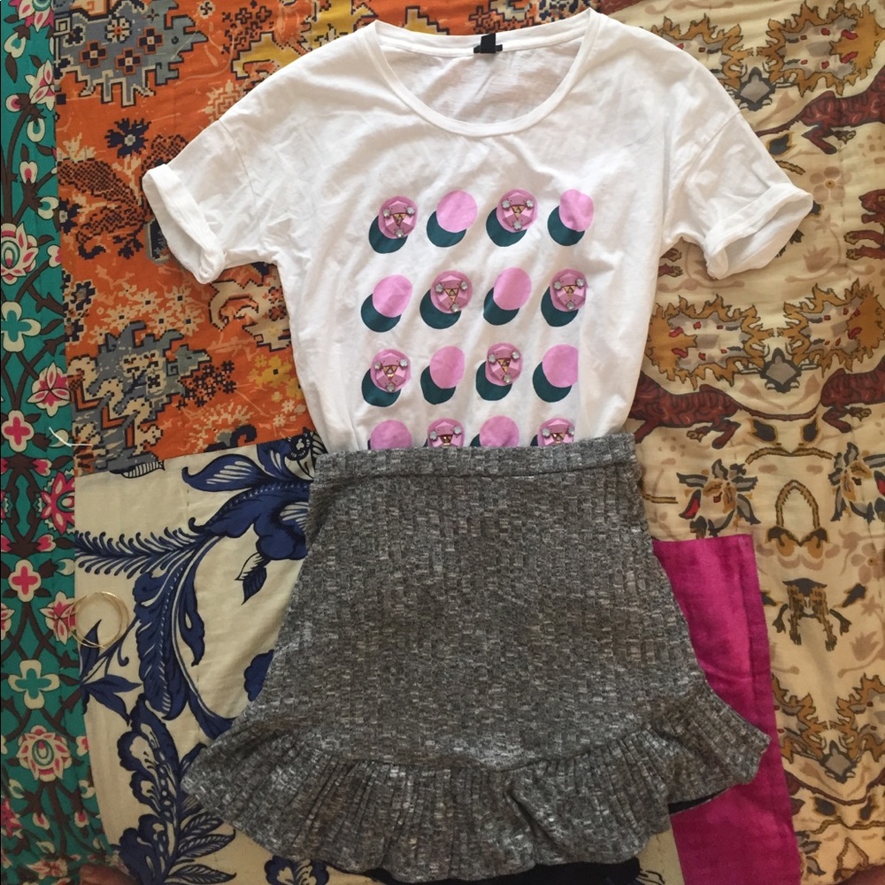 J Crew Embellished T Shirt