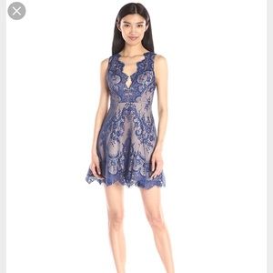 Stylestalker xs lace blue dress - worn once!