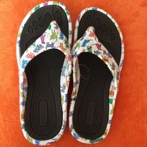 Dog lover flip flops