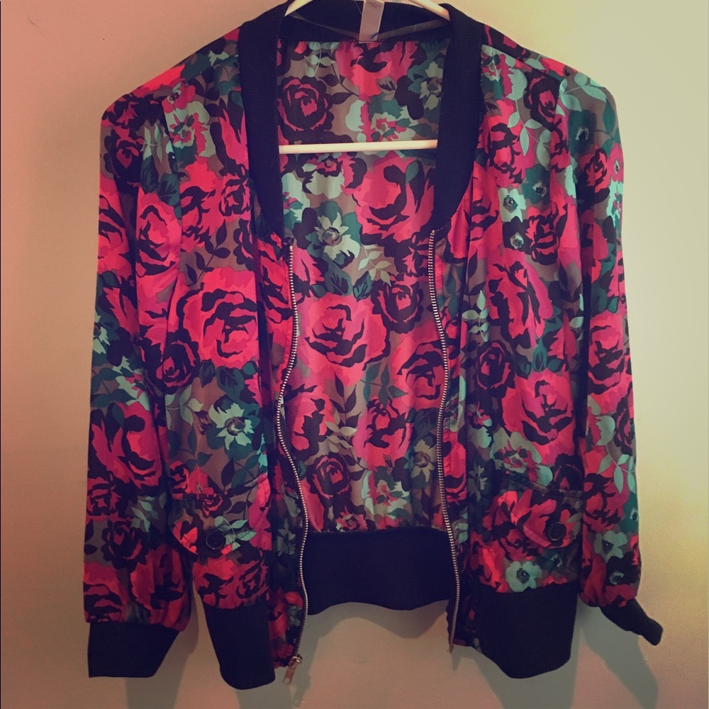 Roses Crop Jacket