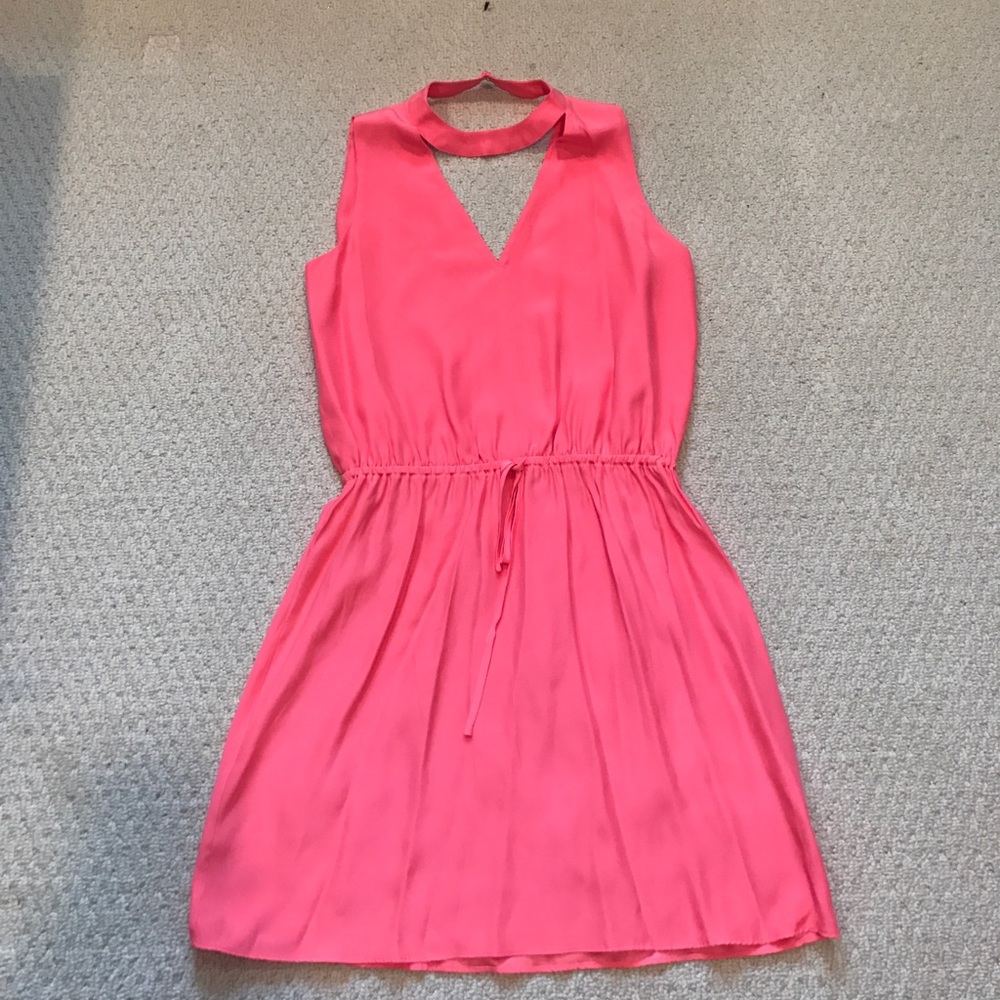 Coral Parker silk dress
