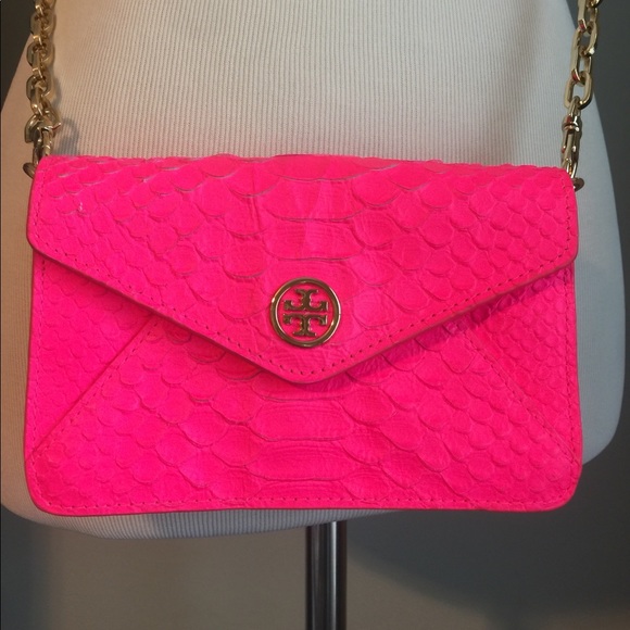 Tory Burch Handbags - Tory Burch Neon Energy Pink Cross Body Bag