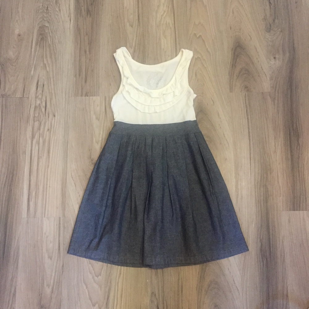 sun dress 🍃 Cream and Heather Grey