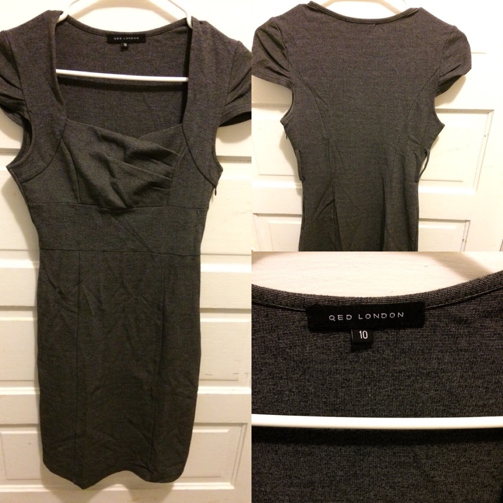 Casual midi dress,dark grey