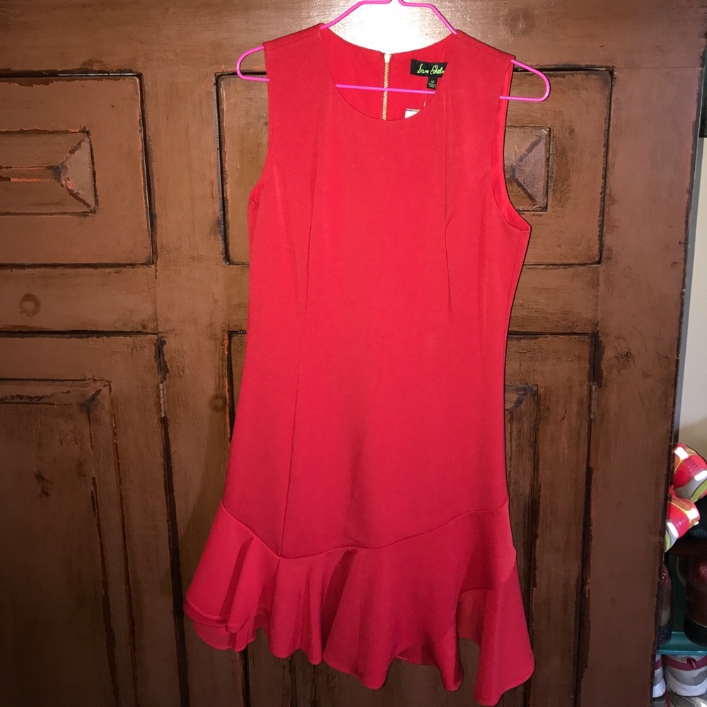 Sam Eldelman red shirt dress