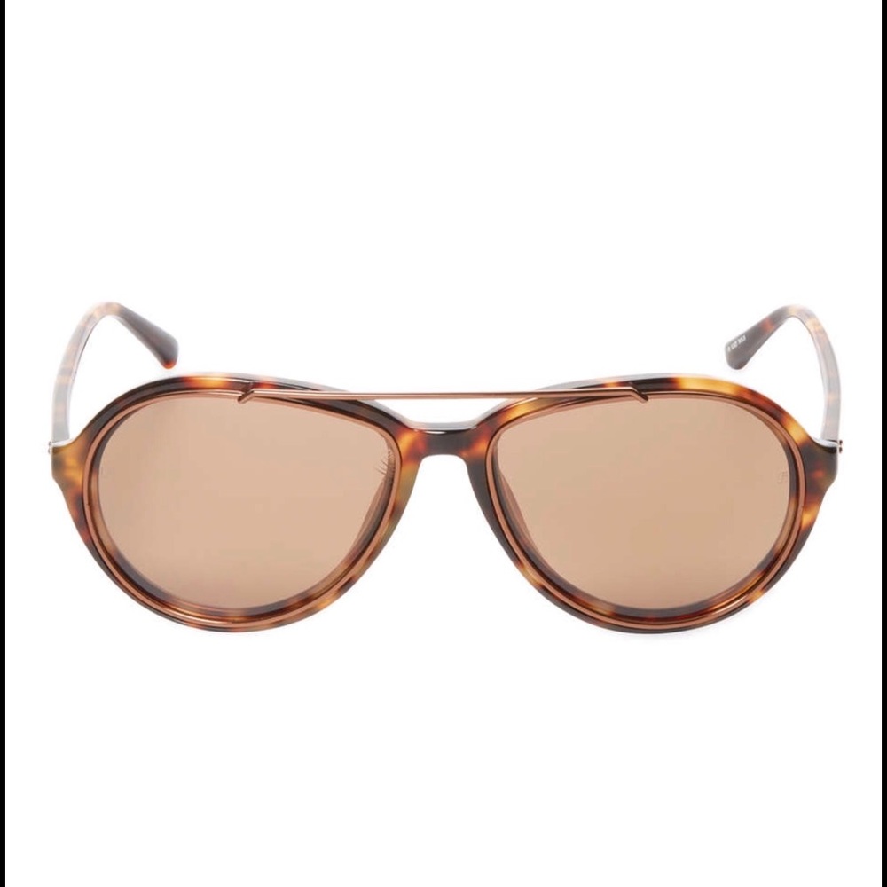 1HR SALE🤑Linda Farrow Luxe Aviators NWOT