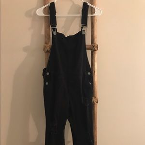 Black overalls