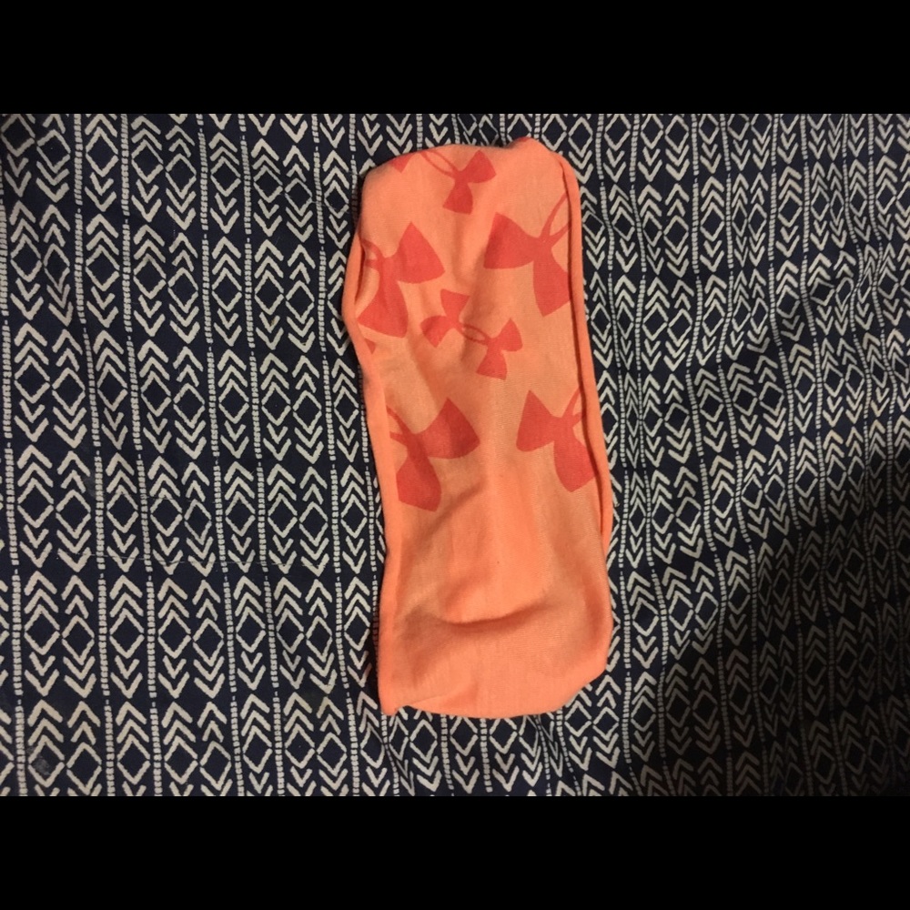 Orange Under Armour Headband
