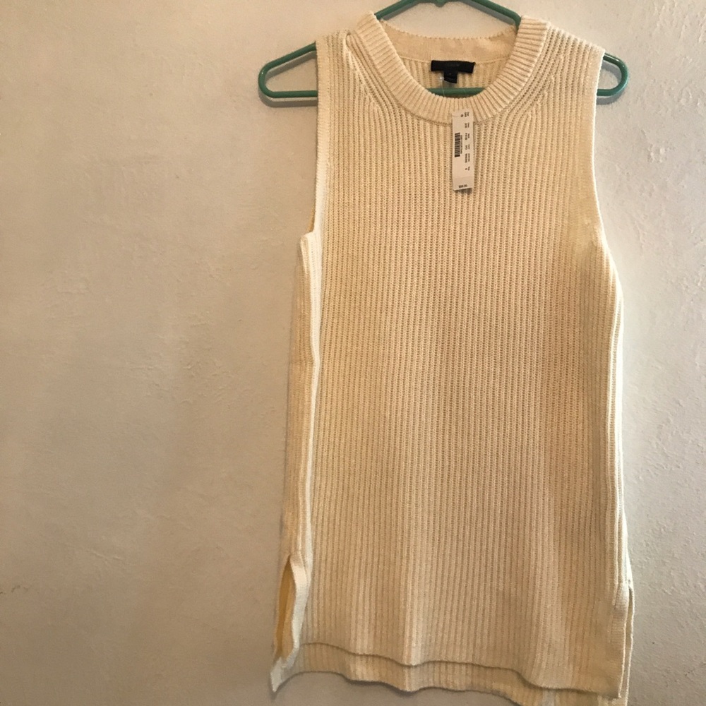 NWT j. crew sleeveless sweater tunic