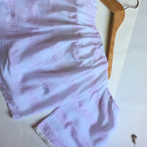 SUMMER CLEARANCE OFF THE SHOULDER STRIPED TOP - Picture 3 of 4