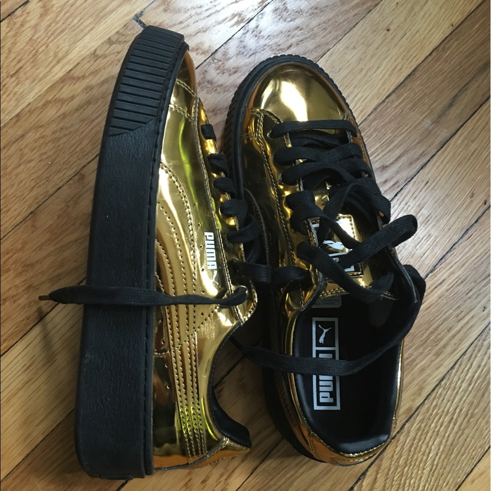 Puma basket metallic platform