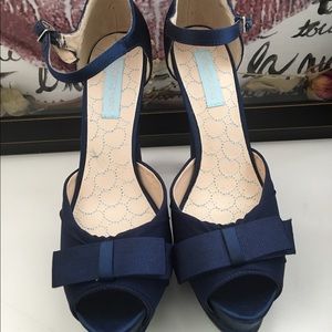 Betsey Johnson Blue Heels