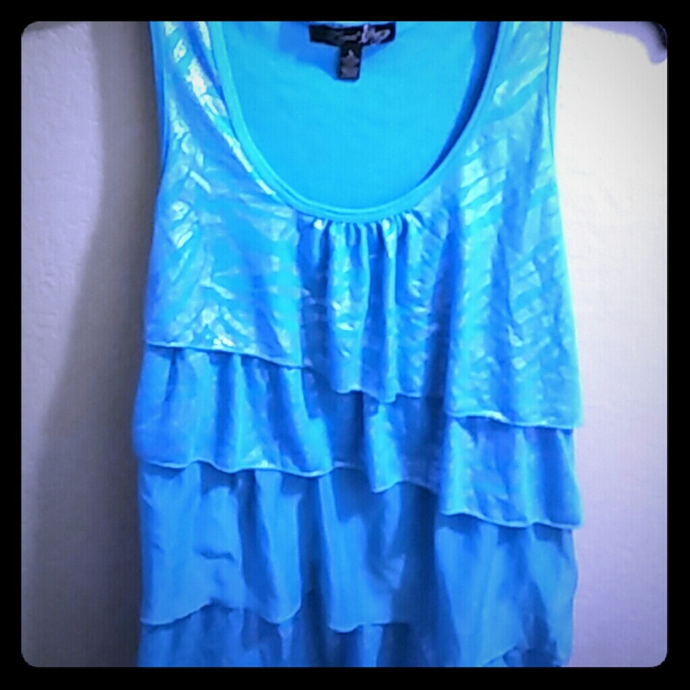Large Teal Summer top