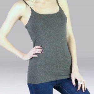 Charcoal Gray Basic Cami .. Last One Large
