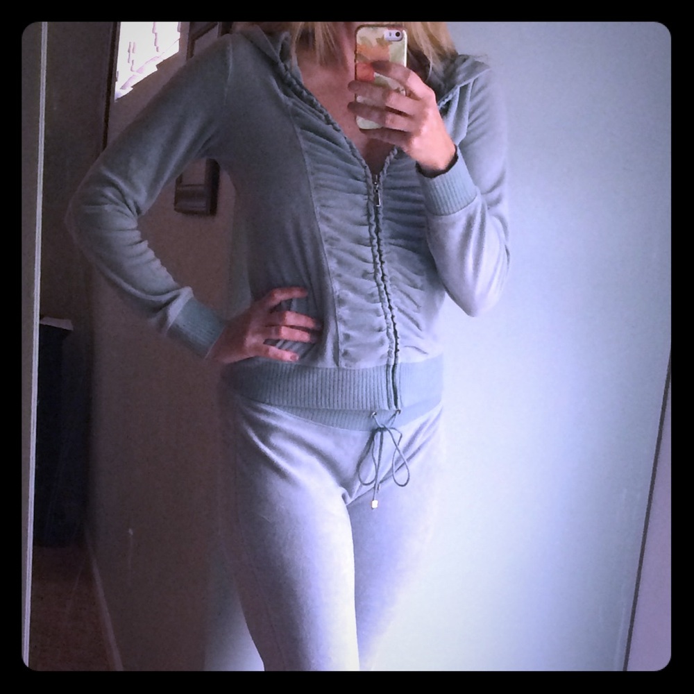 Victoria Secret pants and sweatshirt. Medium