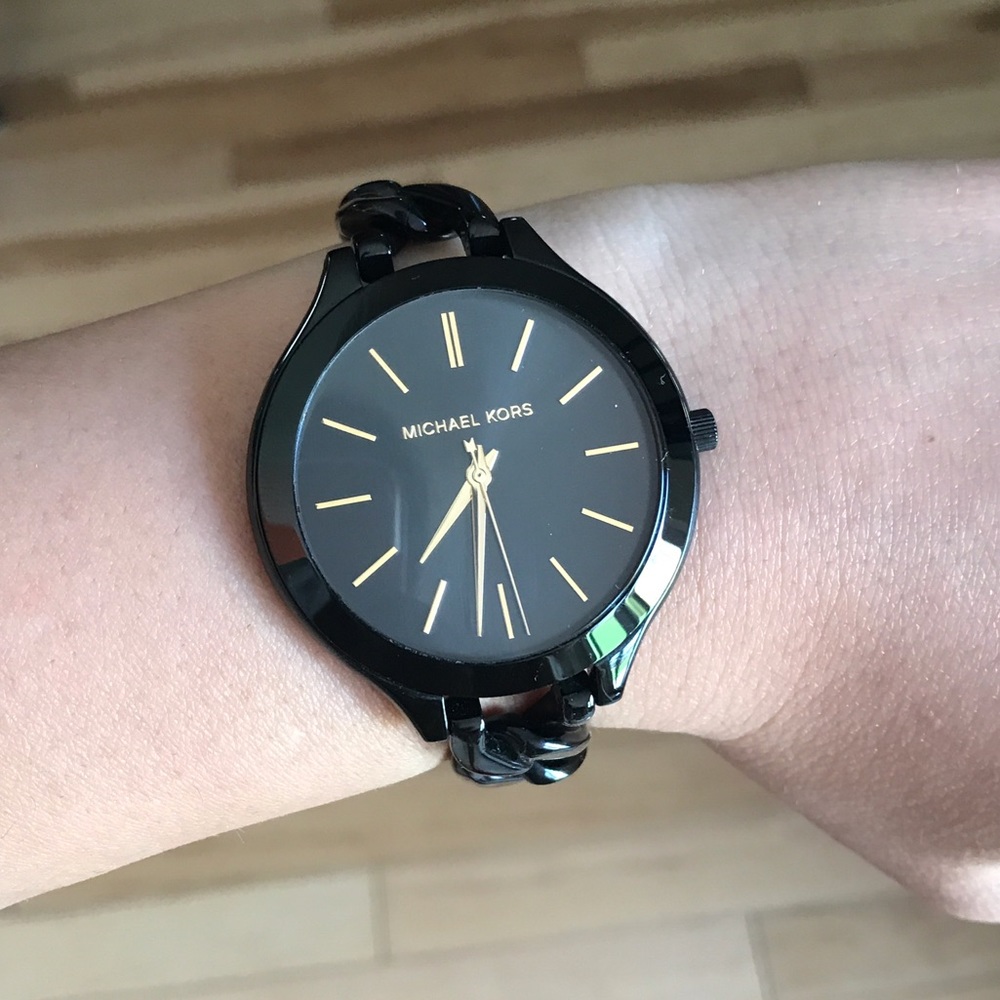 Black MK watch