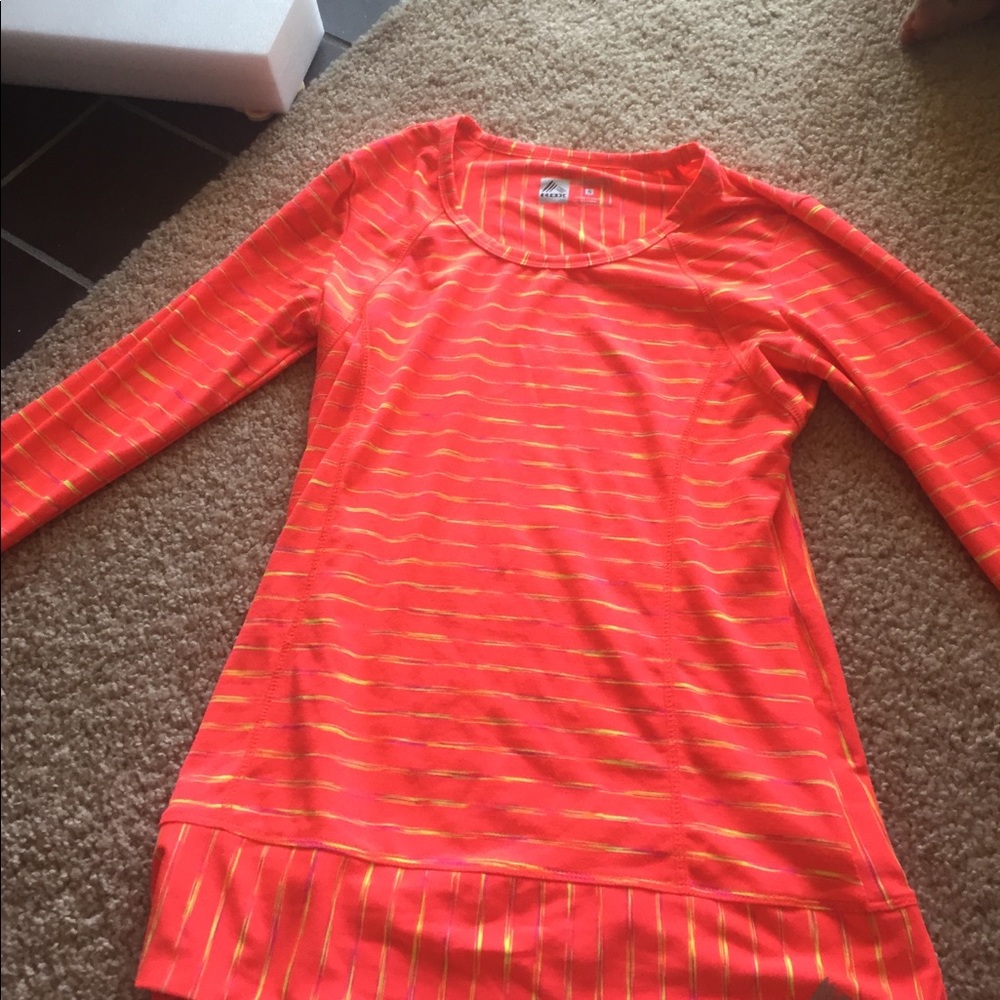 Long Sleeved Neon athletic shirt