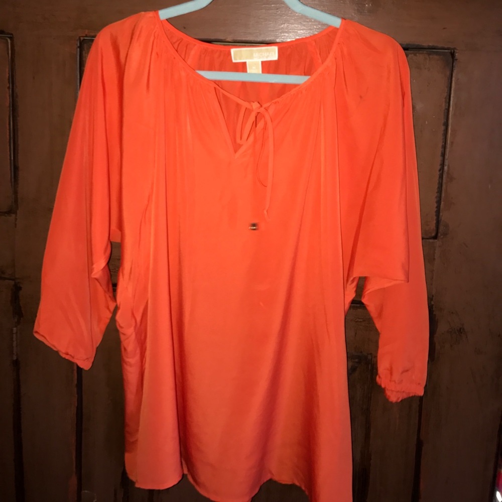 Michael kors orange blouse