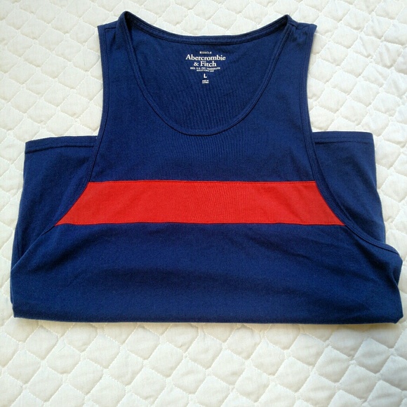 Abercrombie & Fitch Other - Abercrombie sleeveless tank top men's navy Orange