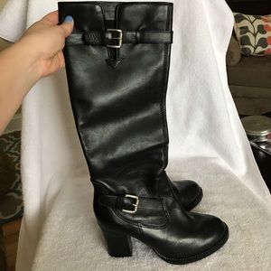 Michael Kors knee high black boots