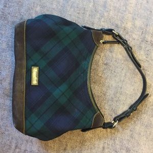 Dooney and Bourke tartan plaid wool shoulder bag