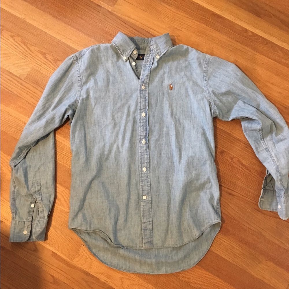 NWT Ralph Lauren button down denim shirt