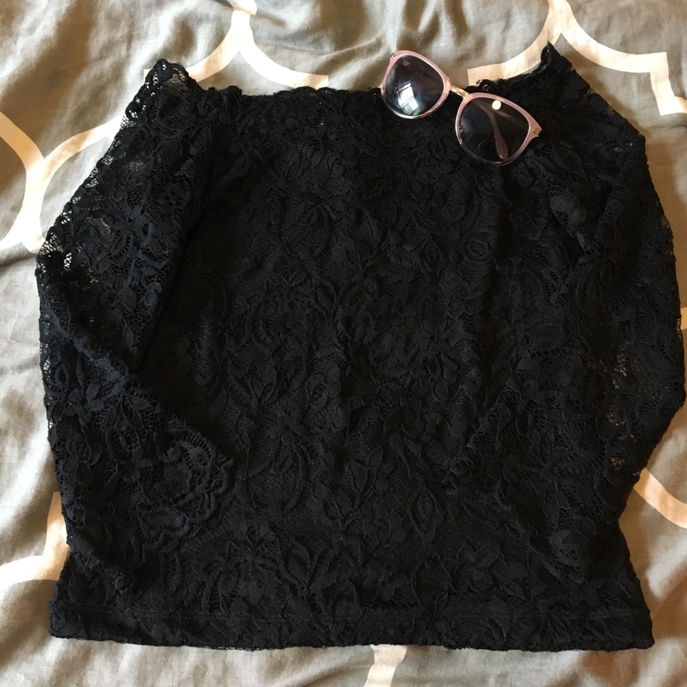 Black Lace Shirt