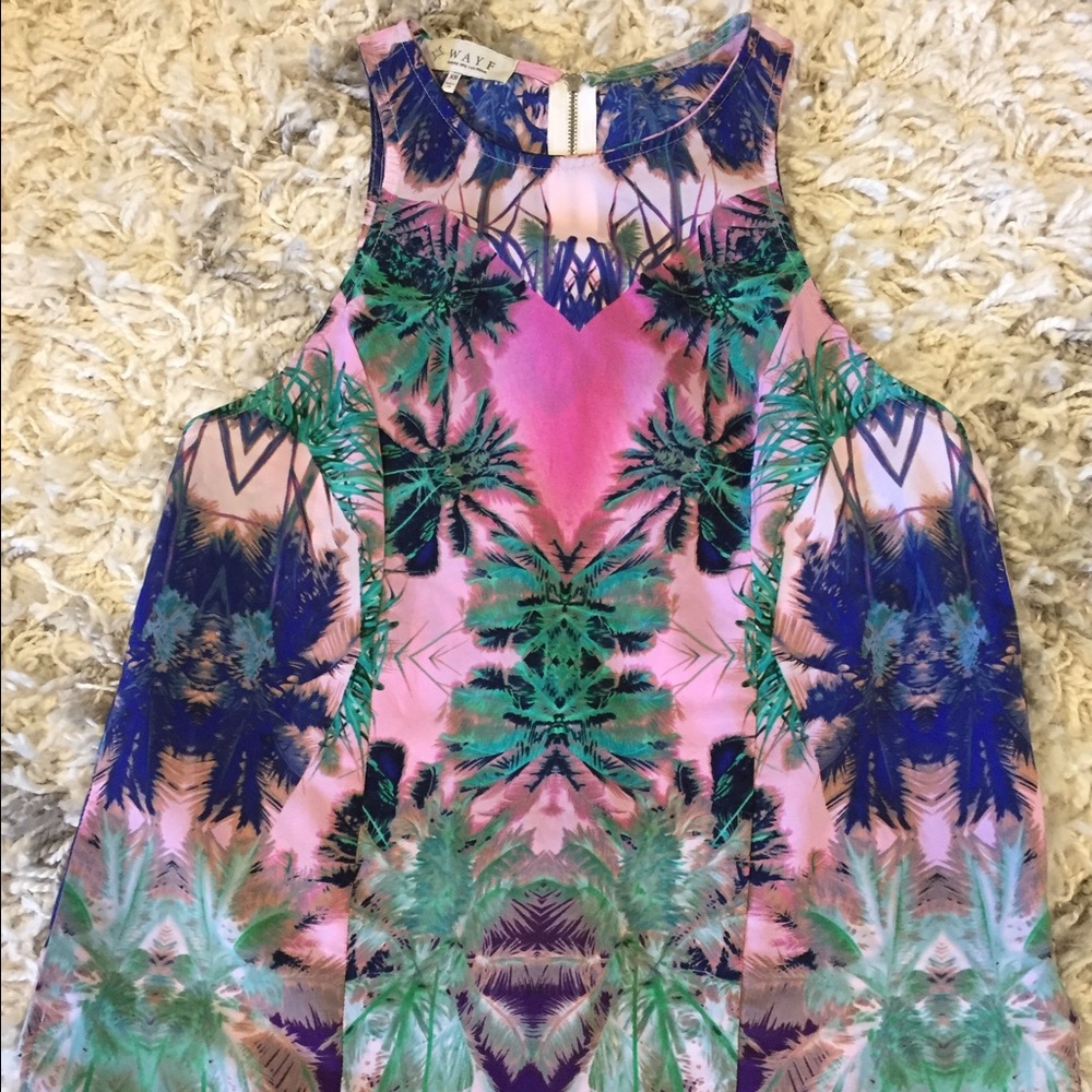 WAYF palm print tank