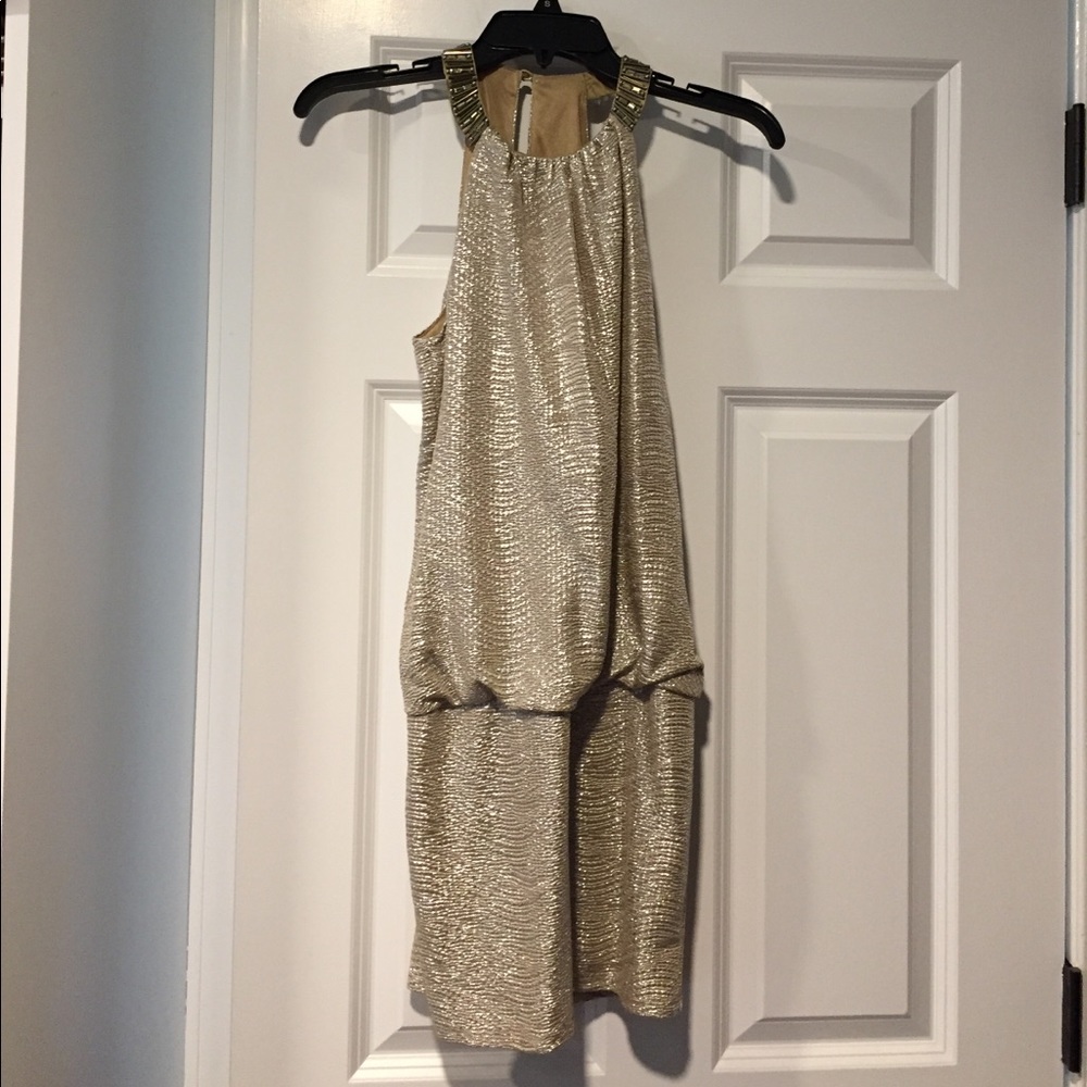 Gold dress