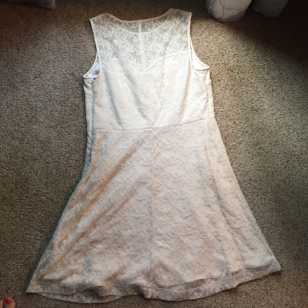 Cream lace dress