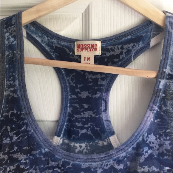 Print design blue razorback tank! - Picture 2 of 3