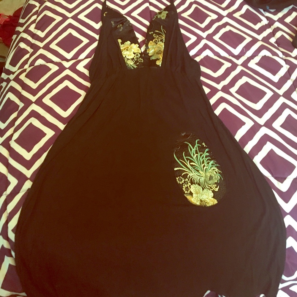 Asian inspires halter dress