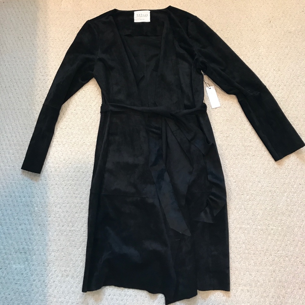 Brand new with tags suede trench coat