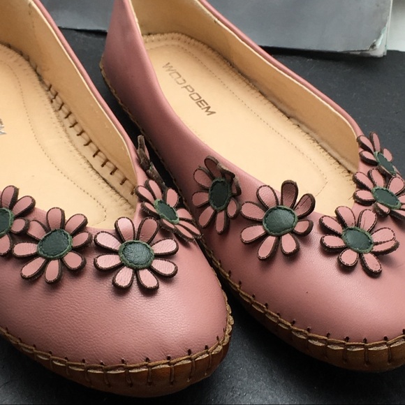 Just in Handmade leather shoes with flowers - Picture 6 of 8