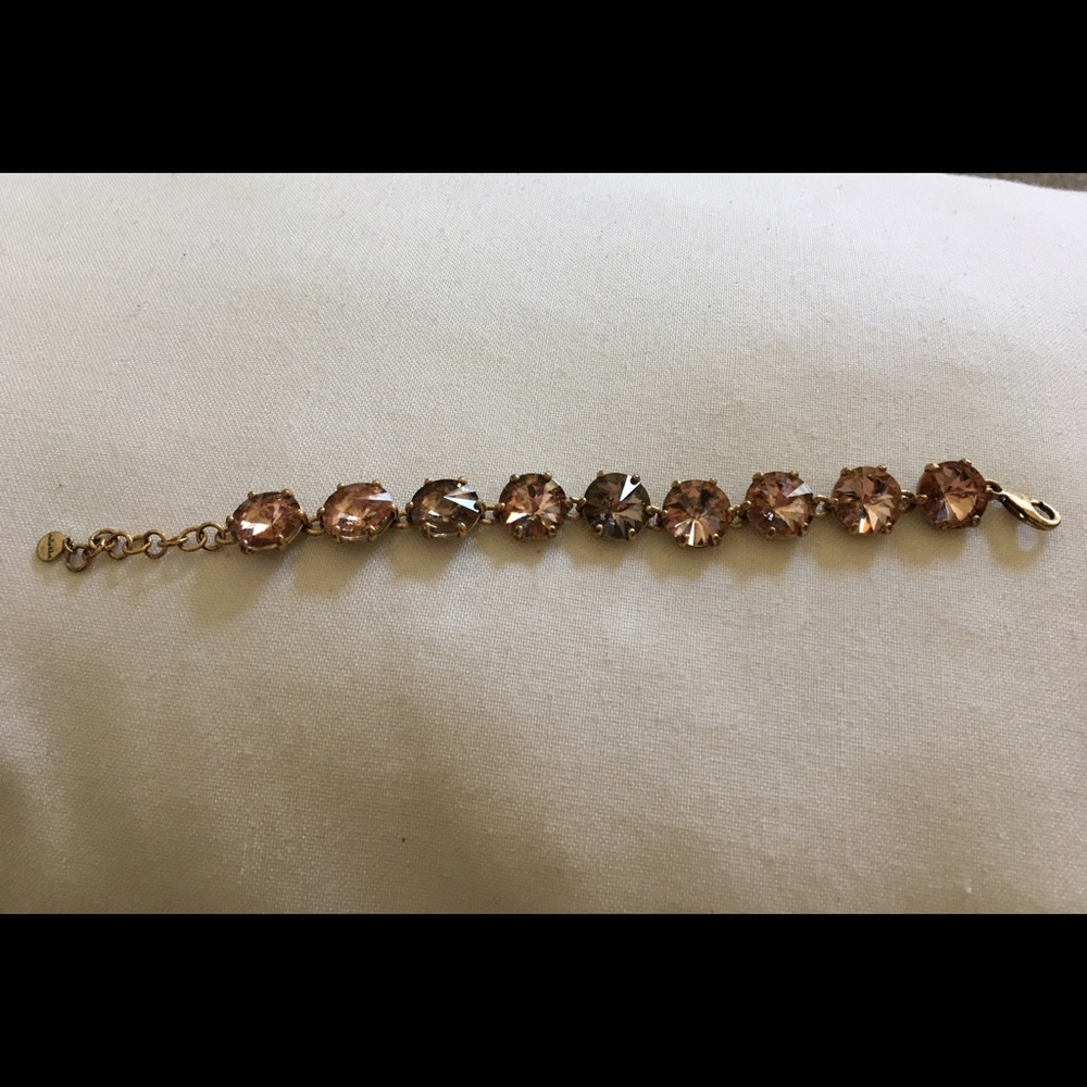 Stella & Dot Amelie Sparkle Bracelet Peach