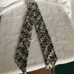 Coach ponytail scarf